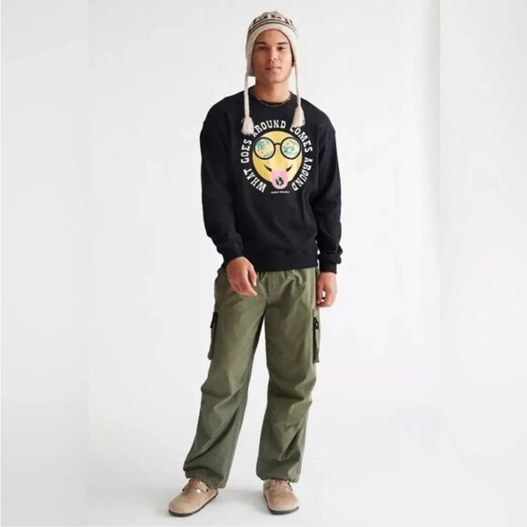 Parks Project Sweatshirt men's medium black‎ What goes around organic cotton - Picture 1 of 10